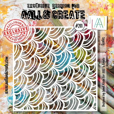 AALL And Create Stencil 6"X6"-Scales