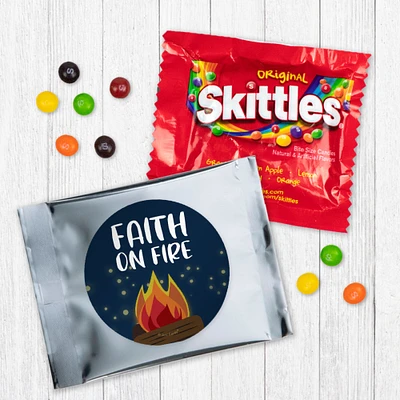 12ct Vacation Bible School Party Favors Skittles Religious Candy Faith on Fire by Just Candy