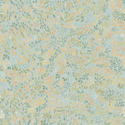 Tempaper & Co. Brushstroke Garden Robin's Egg Peel and Stick Wallpaper