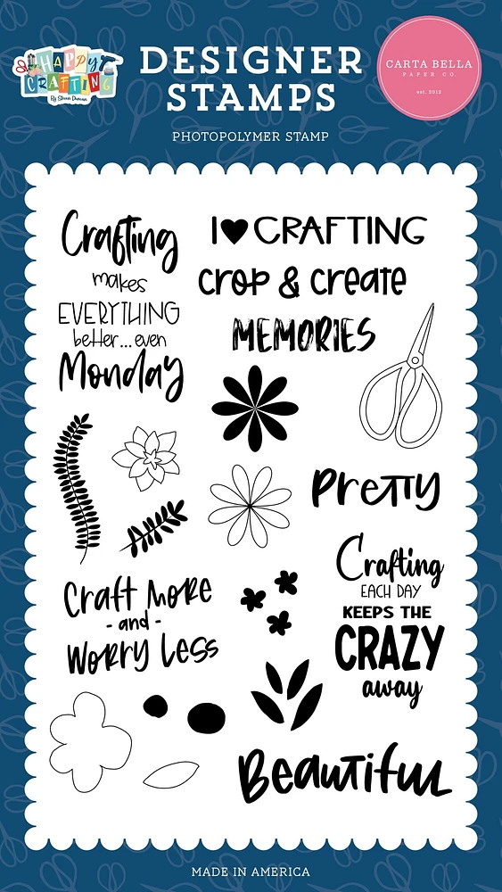 Carta Bella Stamps-Craft More, Happy Crafting