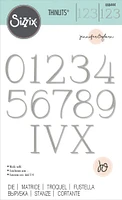 Sizzix Thinlits Die By Jennifer Ogborn-Elegant Numerals