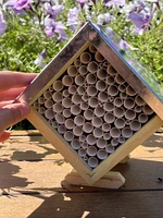 Small Pollinator House - Platform Stand - Paper Tubes