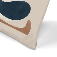 Abstract Shapes Mid by Pop Monica Throw Pillow - Americanflat