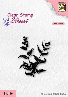 Nellie's Choice  Clear Stamp Silhouette - Fern Branch