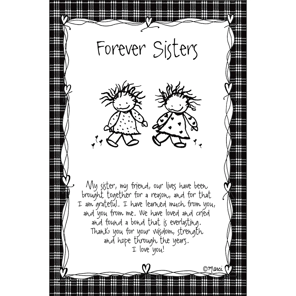 Dexsa Forever Sisters Children of the Inner Light 6x9 Wood Plaque - Marci Art