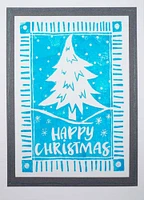 Woodware Craft Collection Woodware Clear Singles - Lino Cut Christmas Tree