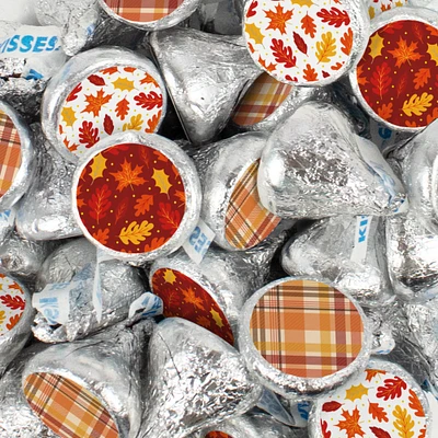 Fall Candy Party Favors Chocolate Hershey's Kisses Autumn Leaves