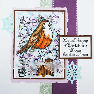 Woodware Craft Collection Woodware Clear Singles - Frosty Robin
