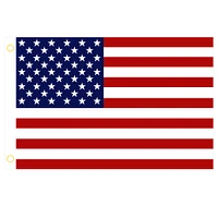 3 x 5 Ft American US Flags | Vivid Color and UV Fade Resistant | Double Stitched Canvas Header - 4Pcs