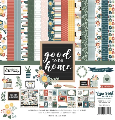 Echo Park Collection Kit 12"X12"-Good To Be Home