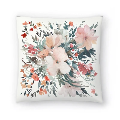 Farmhouse Florals III by PI Creative Art Throw Pillow - Americanflat