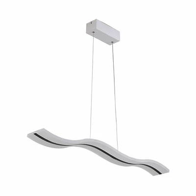 Kitcheniva Modern Lamp Pendant Light Linear Wave Shape Chandelier LED