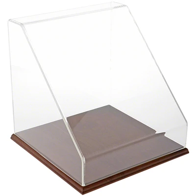 Plymor Clear Acrylic Slanted Front Display Case, 12" x 12" x 12"