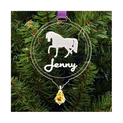 Personalized Horse Christmas Ornament