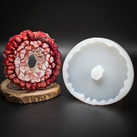 Handmade Geode Silicone Coaster Mold G3