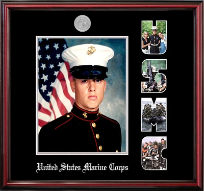 Patriot Frames Marine 8.5x11 Discharge Petite Frame with Silver Medallion
