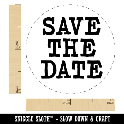 Save the Date Self-Inking Rubber Stamp for Stamping Crafting Planners