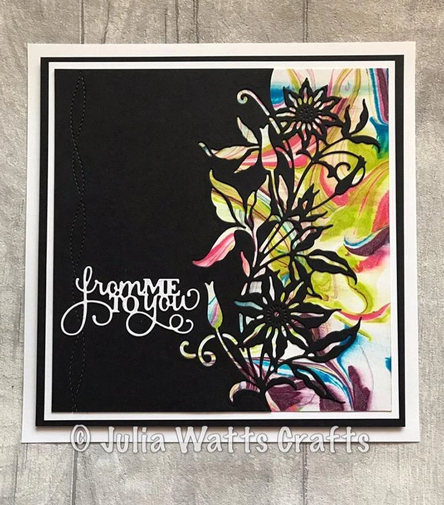 Creative Expressions  Paper Cuts Collection - Clematis  Edger