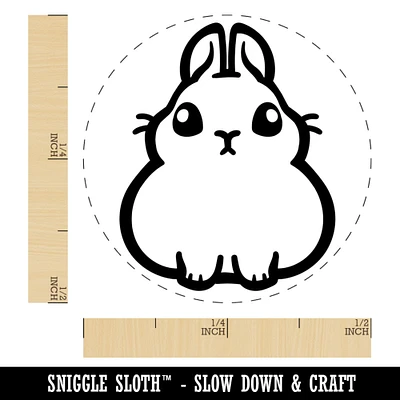 Pygmy Rabbit Bunny Cute Self-Inking Rubber Stamp for Stamping Crafting Planners