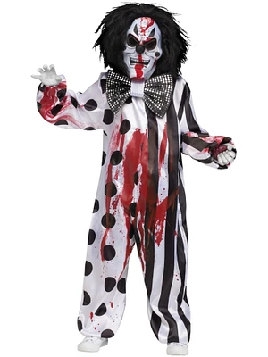 Horror Carnival Bleeding Killer Clown Boy's Costume