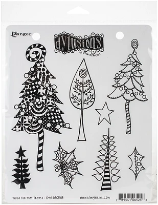 Dyan Reaveley's Dylusions Cling Stamp Collections 8.5"X7"-Wood For The Trees