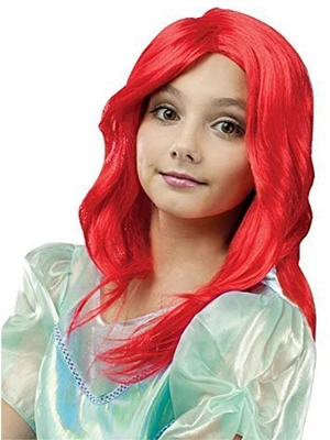 Child's Mermaid Princess Red Wig Costume Accessory