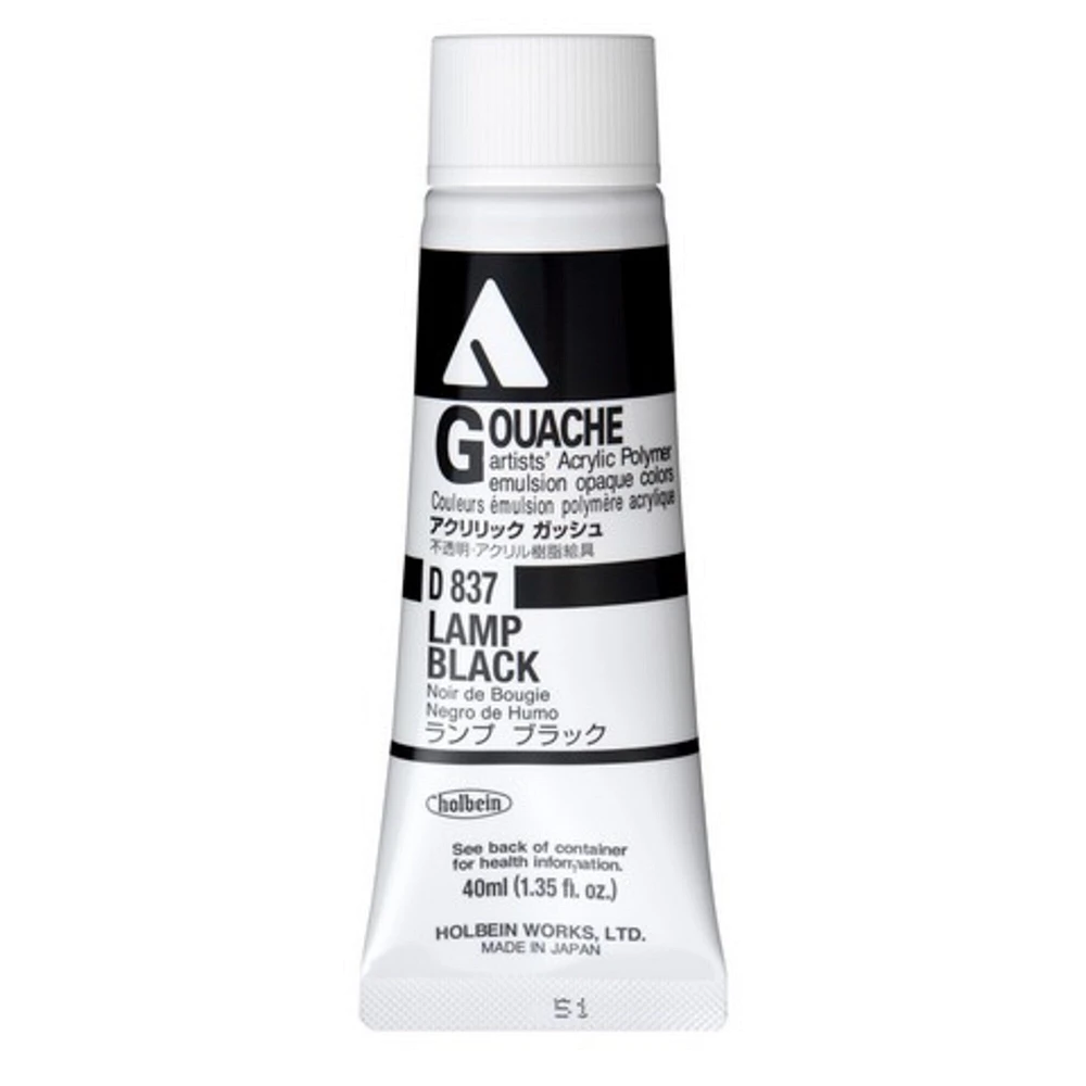 Acryla Gouache 40Ml Lamp Black