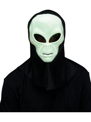 Area 51 Alien Mask Glow In The Dark Costume Accessory