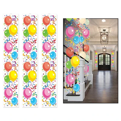 Party Central Club Pack of 36 Multi-Color Balloon Hanging Party Panels 6'