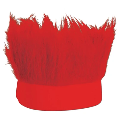 Beistle Club Pack of 12 Red Decorative Party Hairy Headband Costume Accessory