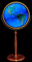 National Geographic Chamberlin 16" Blue Ocean Illuminated World Globe