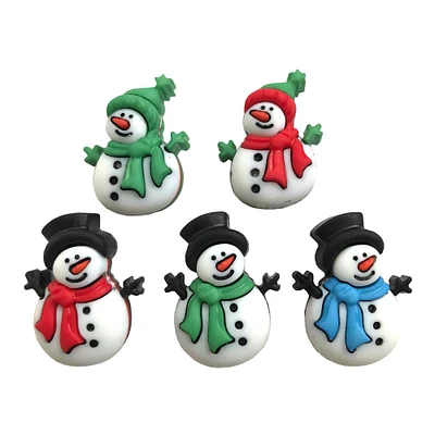 Buttons Galore Jolly Snowmen Buttons - 15 Sewing & Craft Buttons