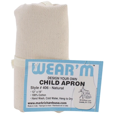 Wear'm Child Apron 12"X19"-Natural