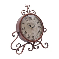 Kitcheniva Antique Small Bronze Table Clock