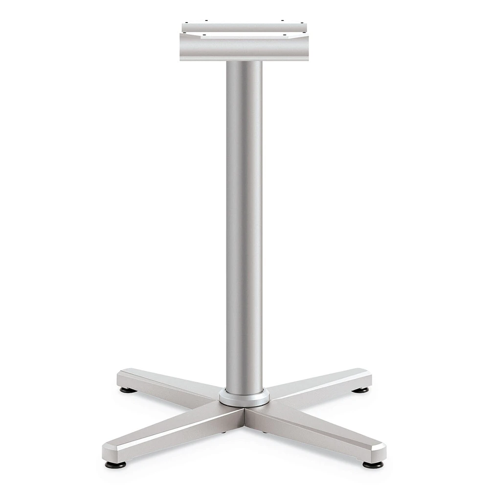 Hon Arrange X-Leg Base for 30-36" Tops, 25.59w x 27.88h, Silver