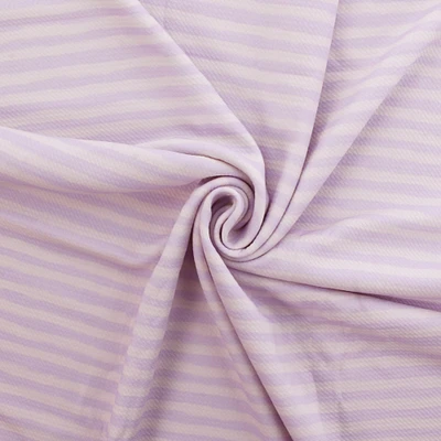 Lavender Brush Stroke Stripes Bullet Fabric 1 yard