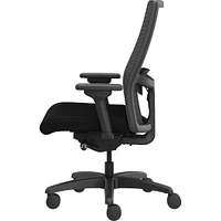 Hon Ignition 2.0 Mid-back Big & Tall Task Chair - Black Foam Seat - Black Back - Black Frame - Mid Back - 5-star Base