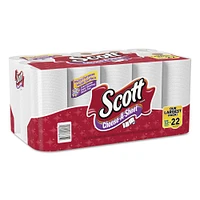 Scott Choose-A-Sheet Mega Roll Paper Towels, 1-Ply, White, 102/Roll, 30 Rolls Carton