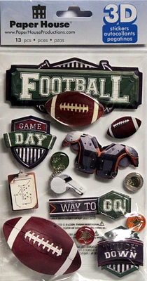 Paper House Football Dimensional 3D Stickers