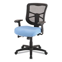 Alera Alera Elusion Series Mesh Mid-Back Swivel/Tilt Chair, Supports Up to 275 lb, 17.9" to 21.8" Seat Height, Light Blue Seat