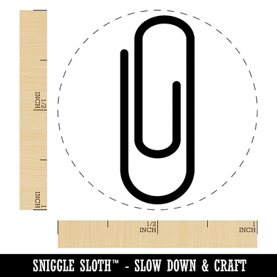 Paper Clip Symbol Self-Inking Rubber Stamp for Stamping Crafting Planners