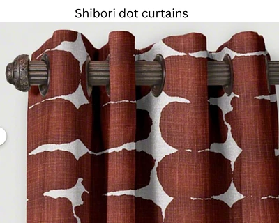 Drapery Loft custom made curtains Shibori dot Sierra any length drapes
