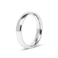 Highly Polished Rounded Stainless Steel Blank Ring 2mm