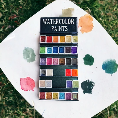 Metallic Watercolor Half Pan