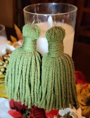 Tassel Yarn Earrings