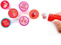 TINYMILLS 24 Pcs Valentine's Day Stampers for Kids Valentine's Day Classroom Exchange Party Favors Goody Bag Treat Bag Stuffers