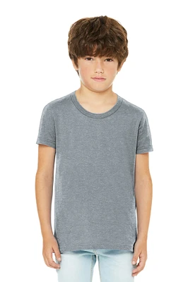 Premium Youth Heather CVC Tee, Side-Seamed Youth Apparel, Comfortable Kids T-Shirt | A Perfect Blend of Comfort and Trendy Design | This tee offers unmatched style for the fashion-forward youth | RADYAN®