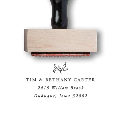 Floral Address Stamp | Custom Address Stamp | Self-Inking Stamp | Personalized Address Stamp