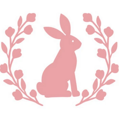 Bunny Vinyl Decal Sticker for tumblers walls cars trucks windows wood metal plastic plates cups christmas gifts