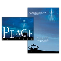 Boxed Christmas Cards -Peace on Earth Nativity, KJV 12 Cards and Envelopes